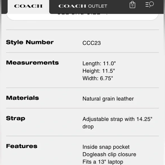 COACH Bleecker Bucket Bag - Picture 10 of 12